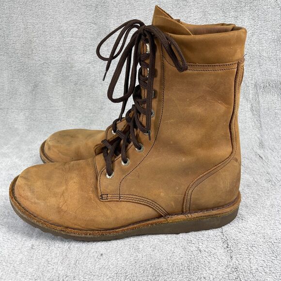 Jim Green AR8 Fudge Mens Boots US 13 Brown Leather Water Resistant Work Boots - Picture 2 of 12